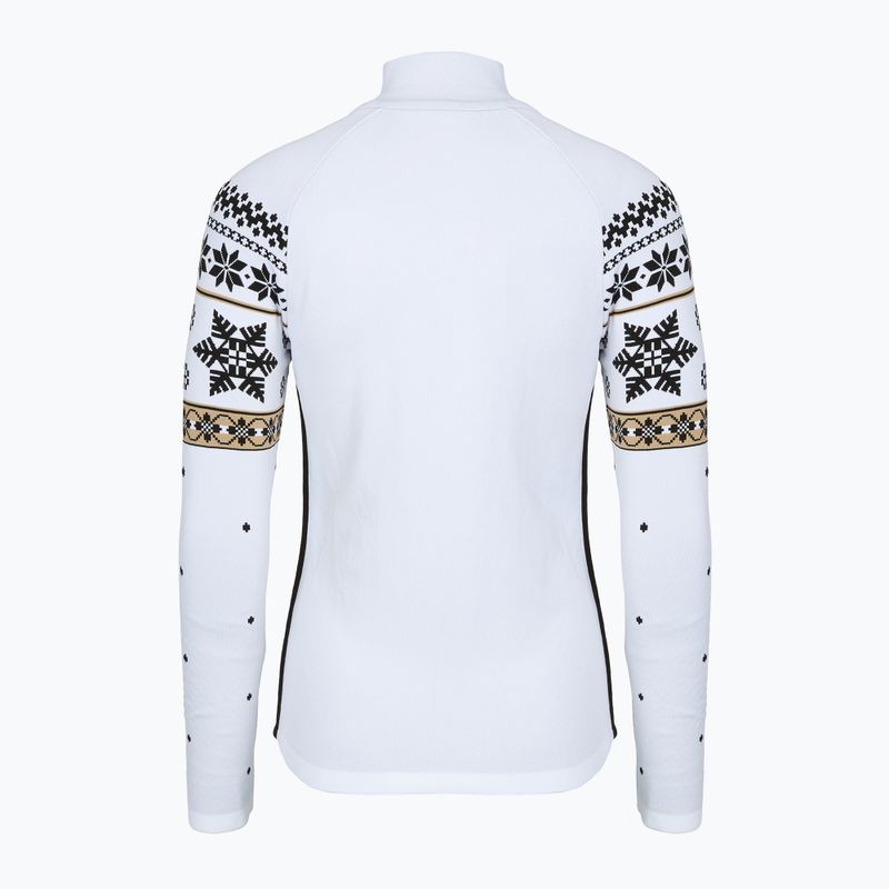 Дамски термо суитшърт Newland Jadis Full Zip white/black 2