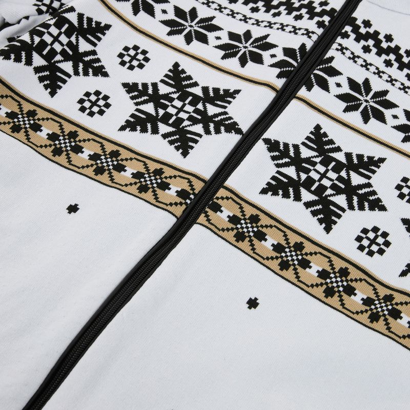 Дамски термо суитшърт Newland Jadis Full Zip white/black 3