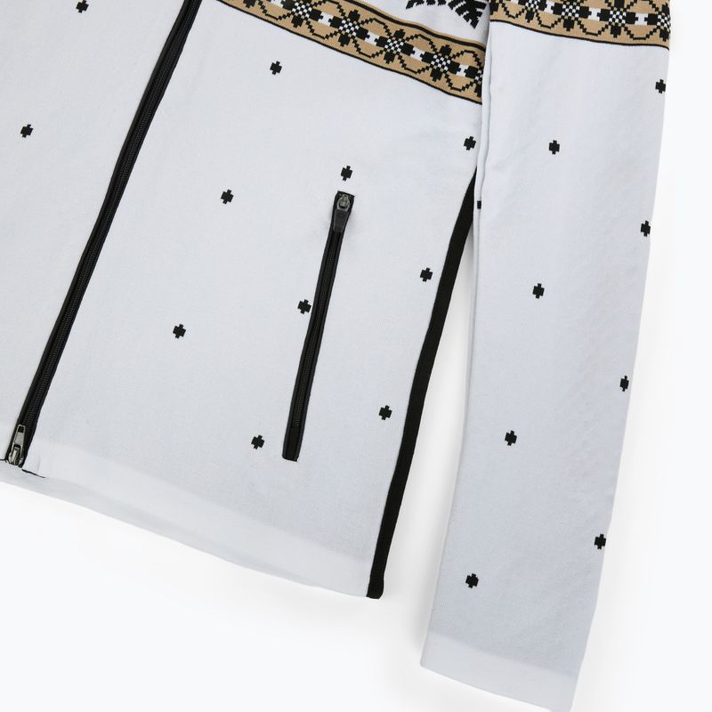 Дамски термо суитшърт Newland Jadis Full Zip white/black 4