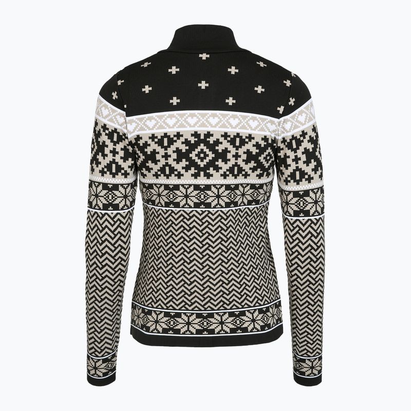 Дамски термо суитшърт Newland Kristel Half Zip black/stone 2