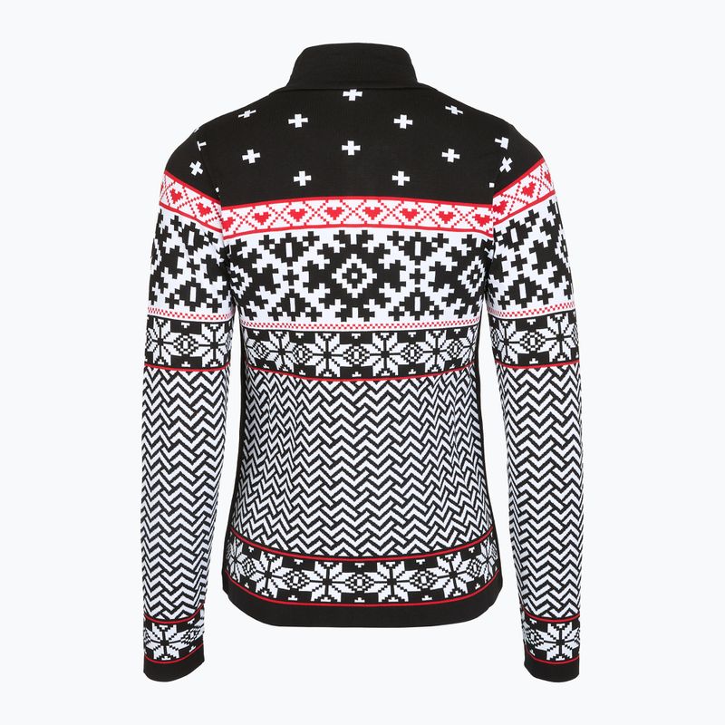 Дамски термо суитшърт Newland Kylie Full Zip black/white 2