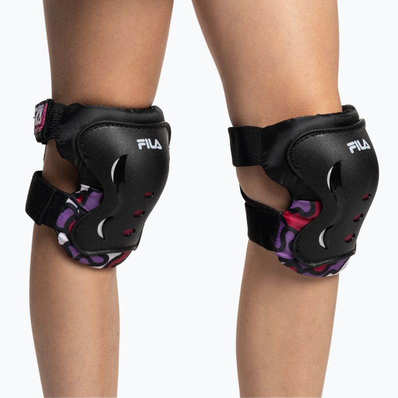 Комплект детски протектори FILA FP Gears black/pink 9