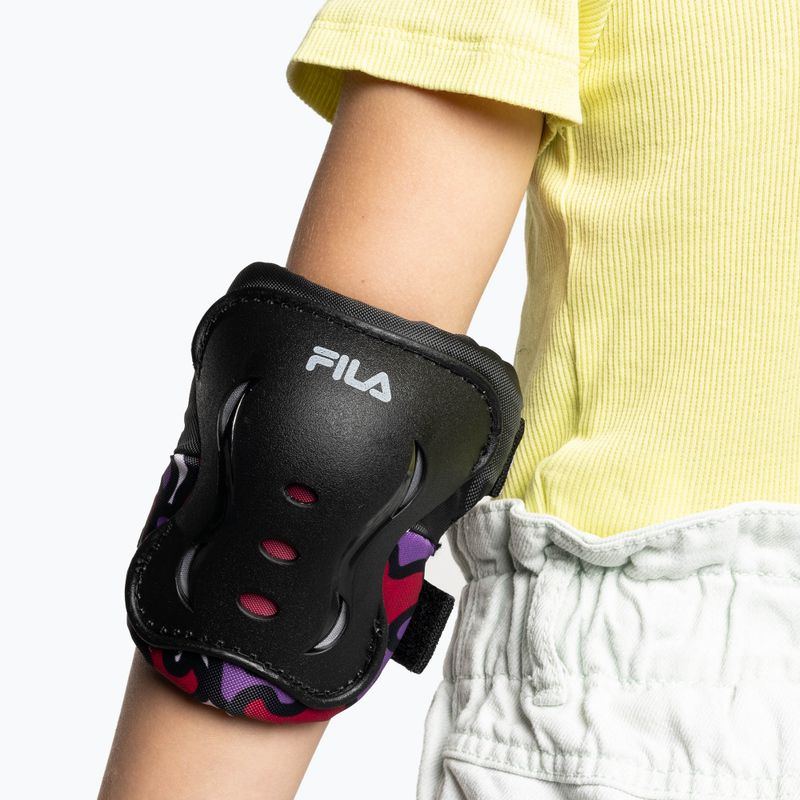 Комплект детски протектори FILA FP Gears black/pink 11