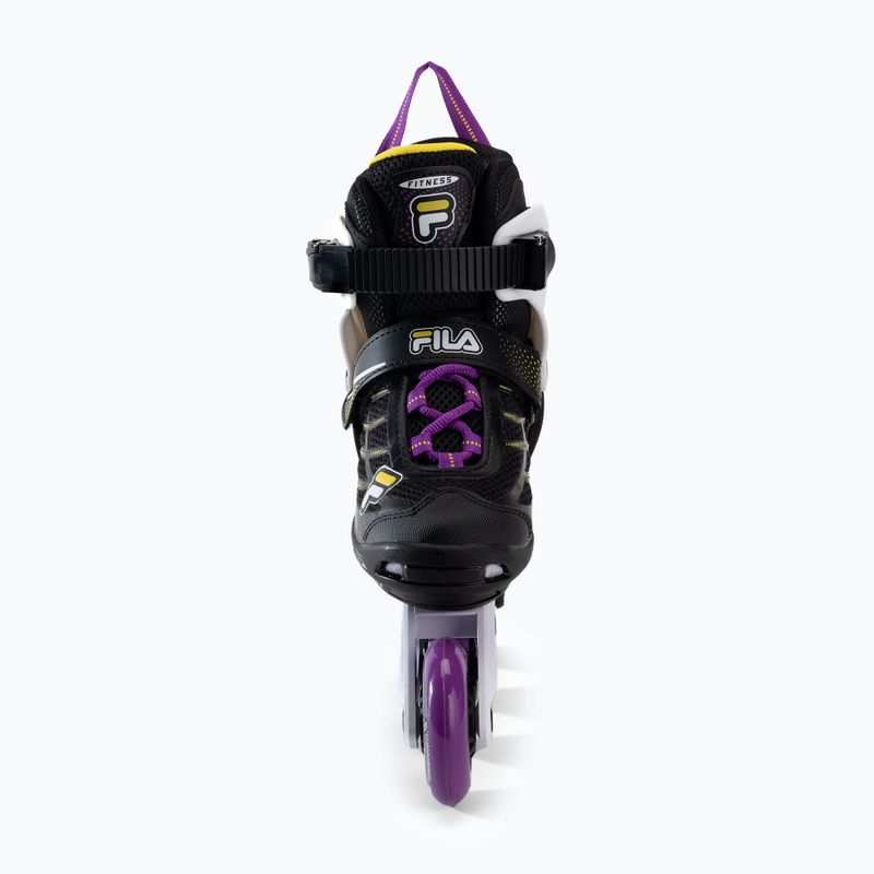 Детски ролкови кънки FILA Wizy G black/yellow magenta 4