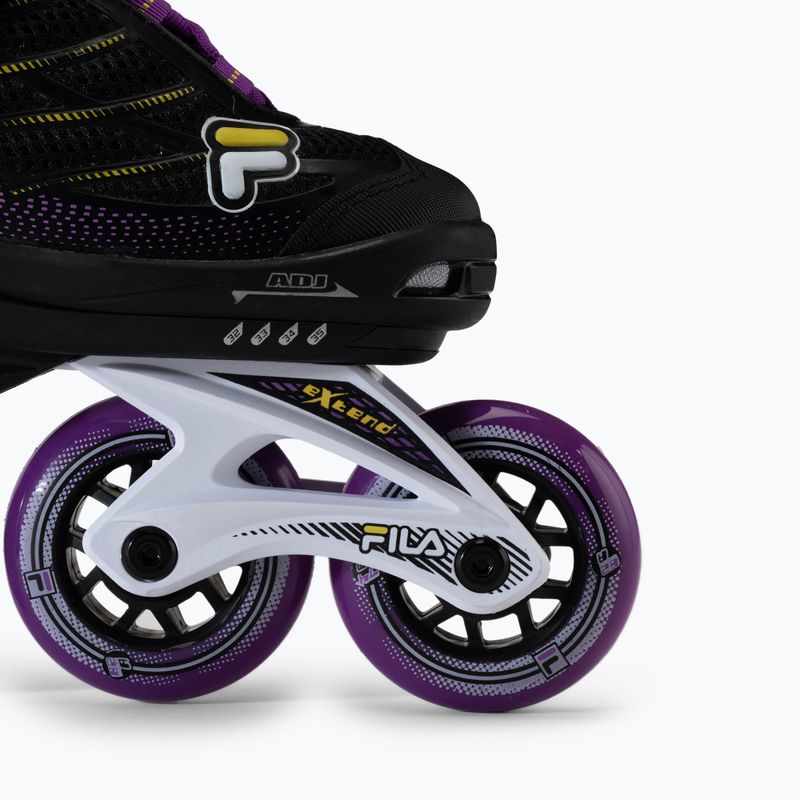 Детски ролкови кънки FILA Wizy G black/yellow magenta 6