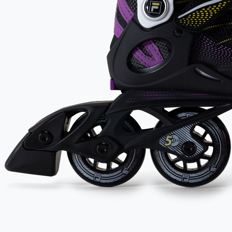 Детски ролкови кънки FILA Wizy G black/yellow magenta 7