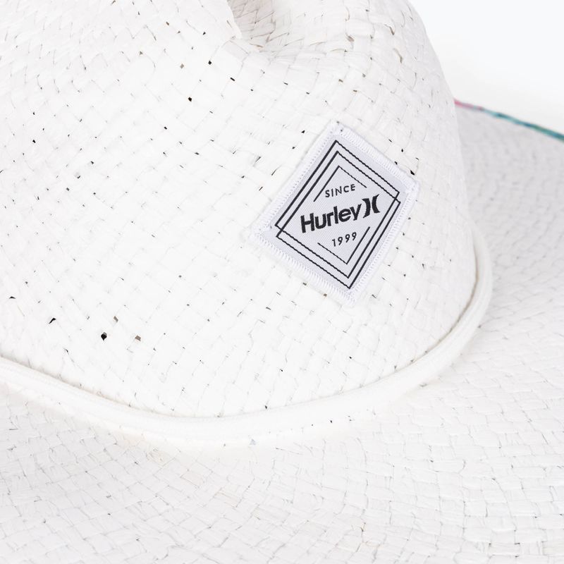 Дамска шапка с периферия Hurley Diamond Straw celestial teal 4