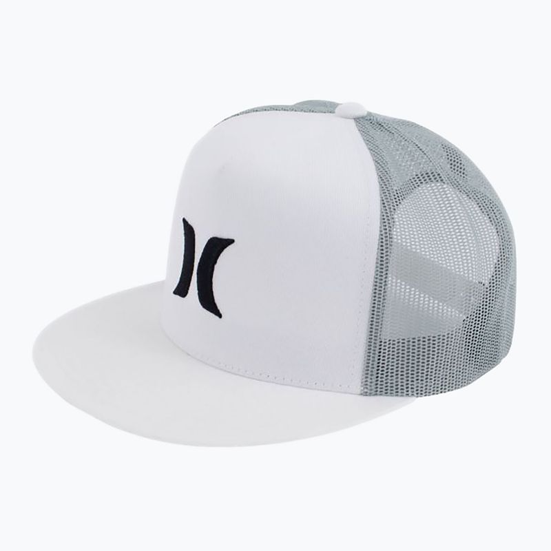 Мъжка шапка Hurley Icon Solid Flat Trucker бяла