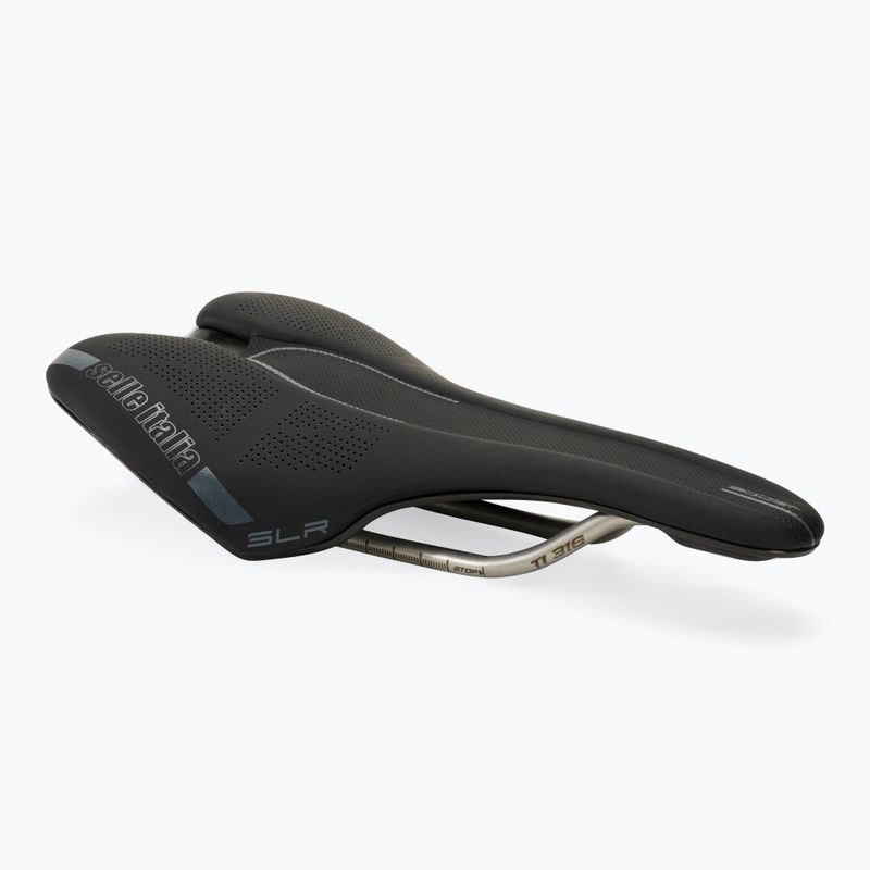 Седло за велосипед Selle Italia Slr Boost Ti 316 Rail Fibra-Tek черно SIT-041A120IKC001