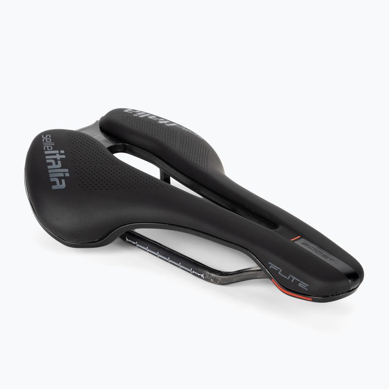 Седло за велосипед Selle Italia Flite Boost Kit Carbonio Superflow Carbon Rail+10Mm Fibra-Tek черно SIT-017A920ICA011