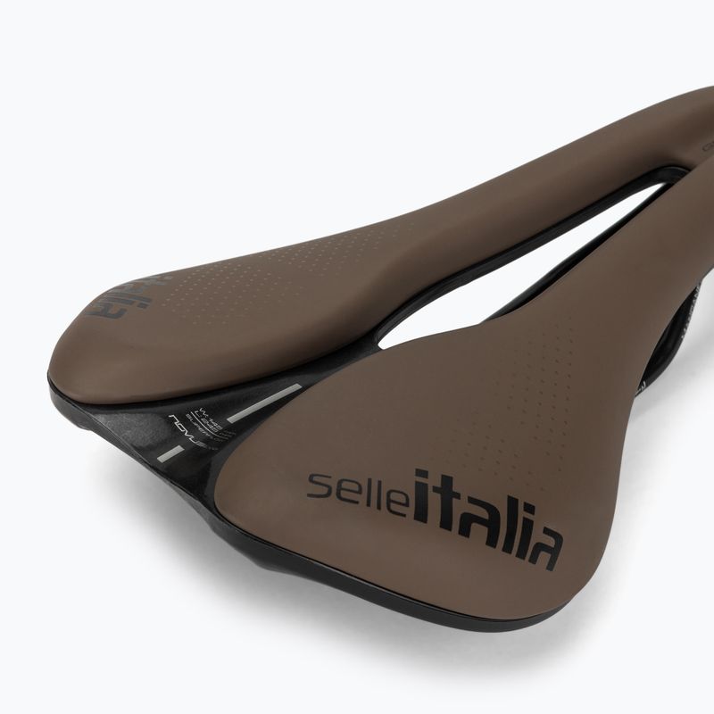 Седло за велосипед Selle Italia Novus Boost Evo Gravel TM, Superflow, Manganese Rail, Soft-Trek кафяво 5