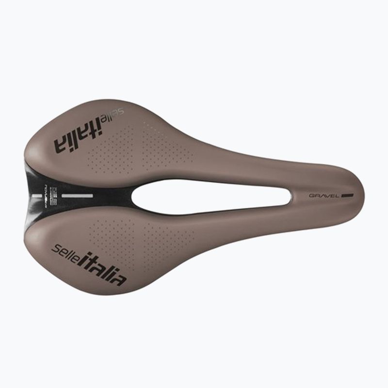 Седло за велосипед Selle Italia Novus Boost Evo Gravel TM, Superflow, Manganese Rail, Soft-Trek кафяво 3
