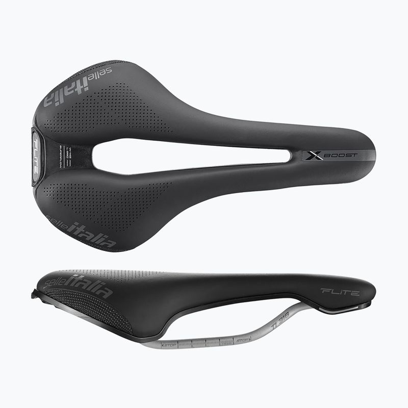 Седалка за велосипед Selle Italia Flite Boost X-Cross Superflow, Fibra-Tek, Light Gel black 2
