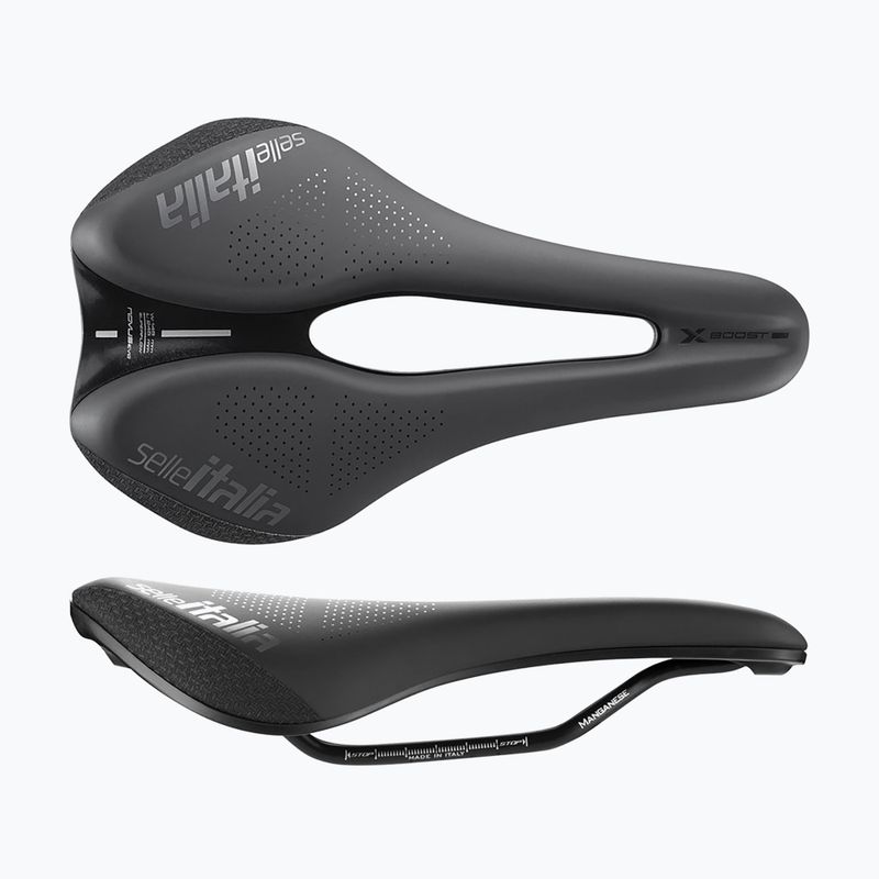 Седалка за велосипед Selle Italia Novus Boost Evo X-Cross TM Superflow, Manganese Rail, Soft-Tek black