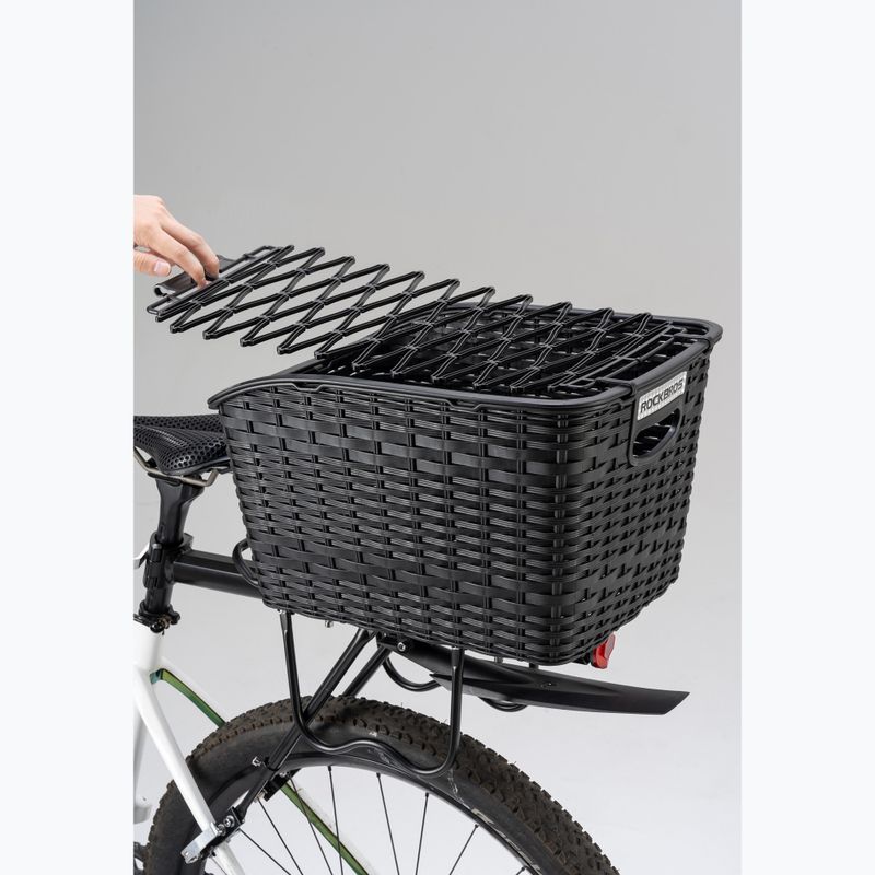 Велосипедна кошница Kosz Rockbros 330003001 Rear Bicycle Basket black 2