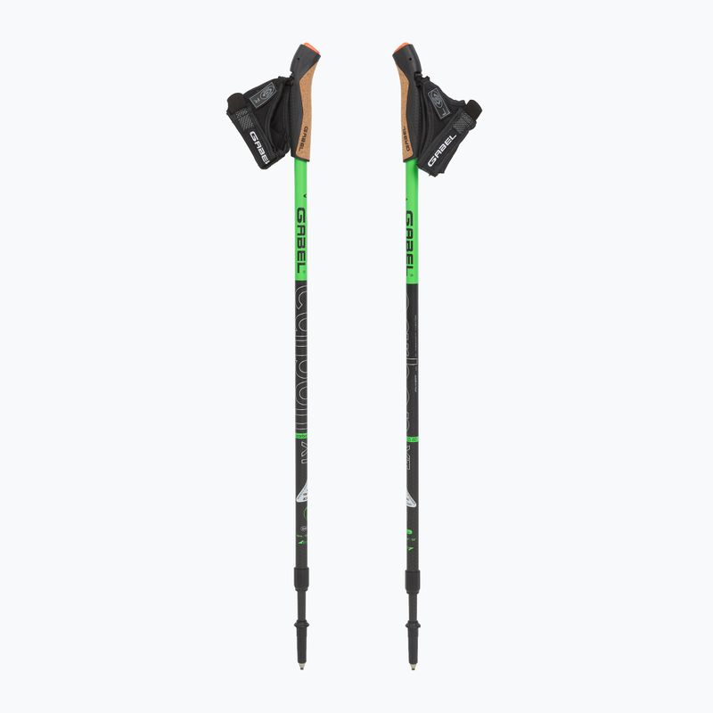 Щеки за скандинавско ходене GABEL Carbon XT 2S 80 F.L. black/lime 5