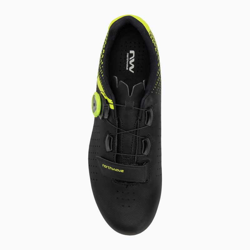 Мъжки обувки за шосе Northwave Core Plus 2 black/yellow fluo 5