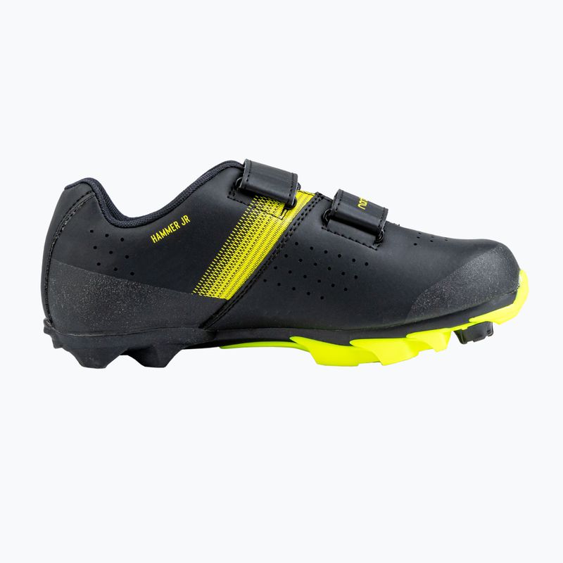 Детски MTB велосипедни обувки Northwave Hammer Junior black/yellow fluo 2