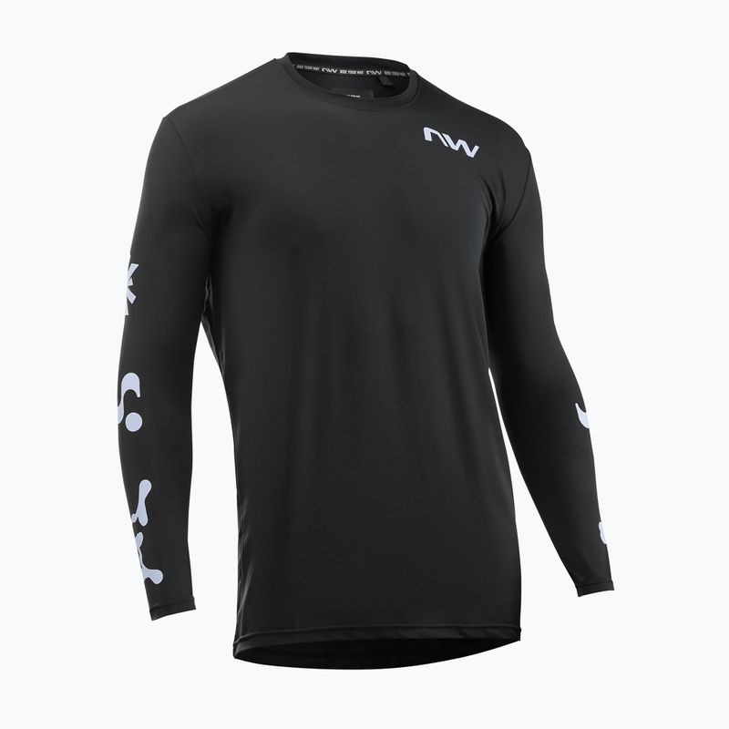 Мъжка блуза с дълъг ръкав за колоездене Northwave Xtrail black/ice grey