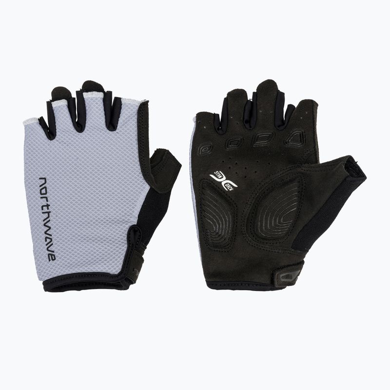 Мъжки велосипедни ръкавици Northwave Active Max Short Finger ice grey