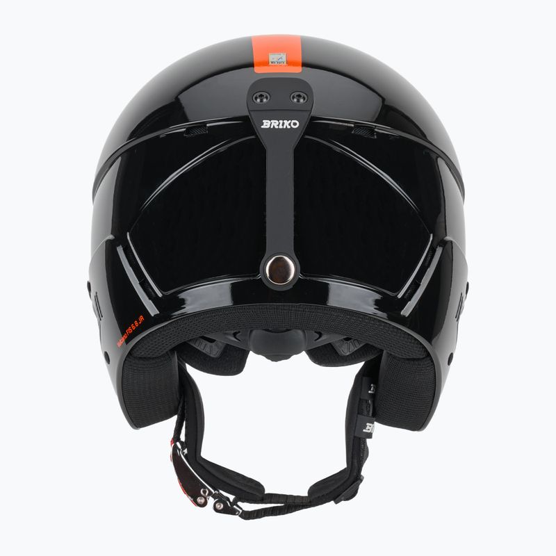 Детска скиорска каска Briko Vulcano FIS 6.8 JR shiny black/orange 3