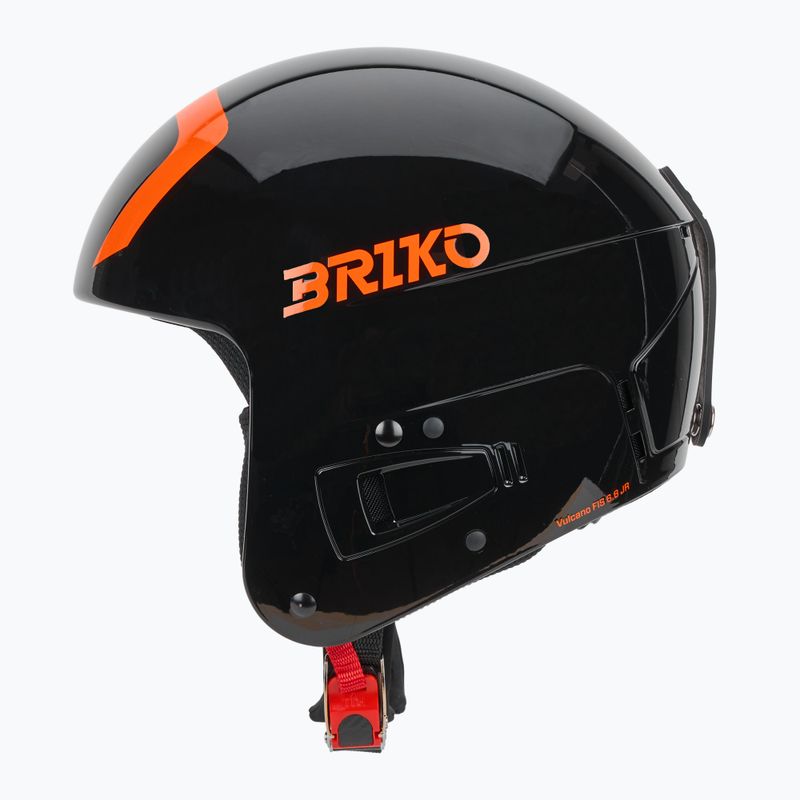 Детска скиорска каска Briko Vulcano FIS 6.8 JR shiny black/orange 4