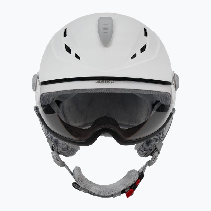 Скиорска каска Briko Chione Visor Photo matt white 2