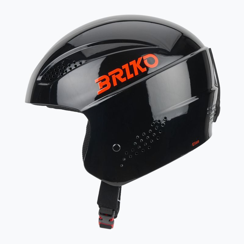 Детска скиорска каска Briko Elias Jr shiny black/orange 3