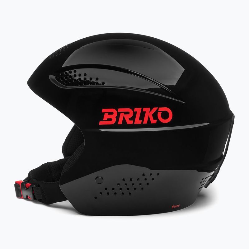 Детска ски каска Briko Elias Jr shiny black/orange