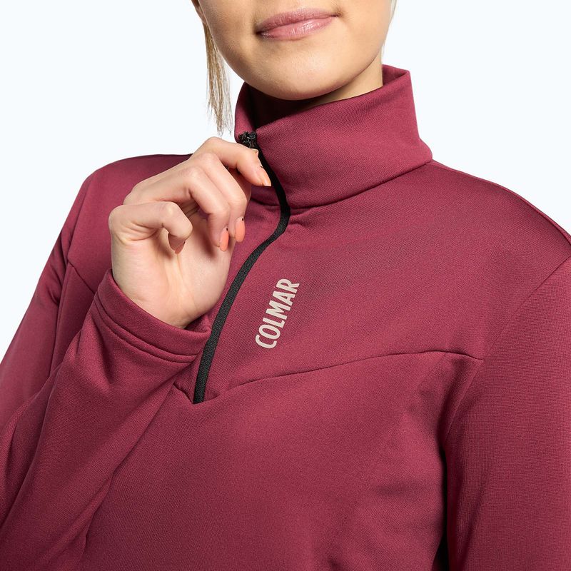 Дамски поларен суитшърт Colmar цвят бордо 9334-5WU 5