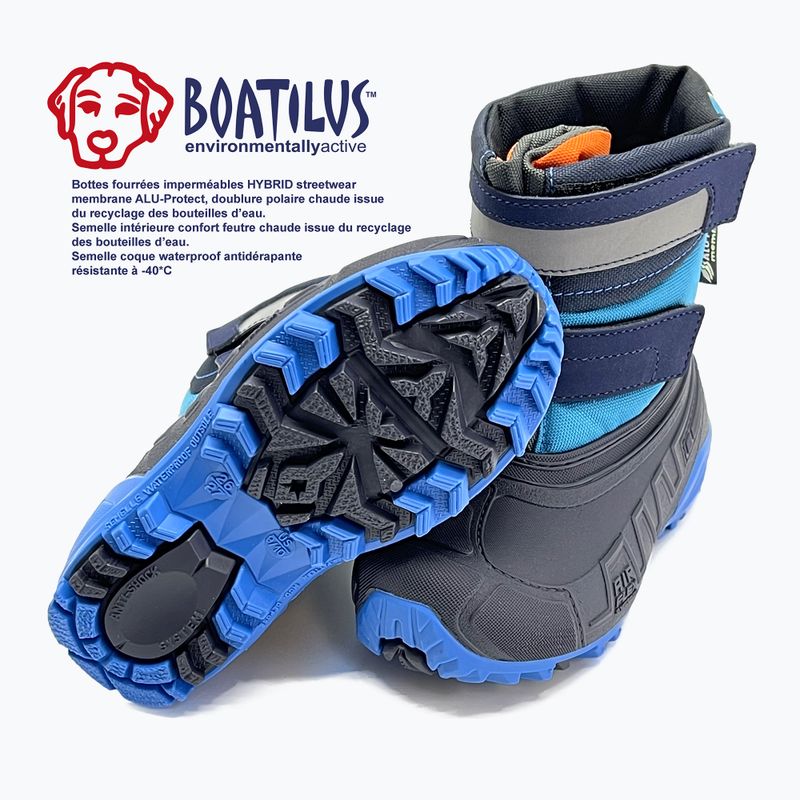 Детски ботуши за сняг Boatilus Hybrid Sport 2 Velcro cobalt 9