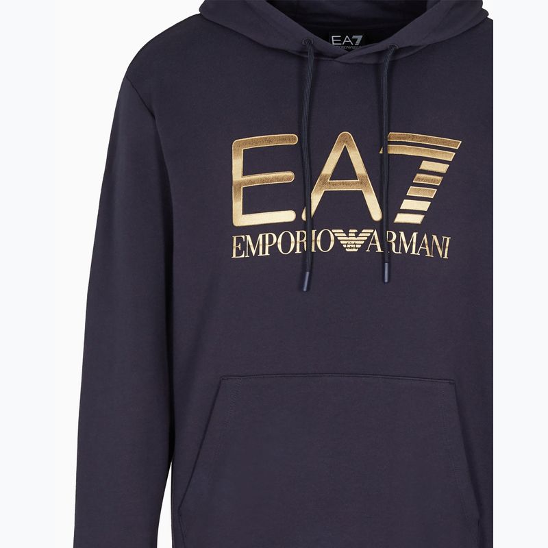 Мъжки суитшърт EA7 Emporio Armani Train Logo Series Big Logo Hoodie armani blue 3