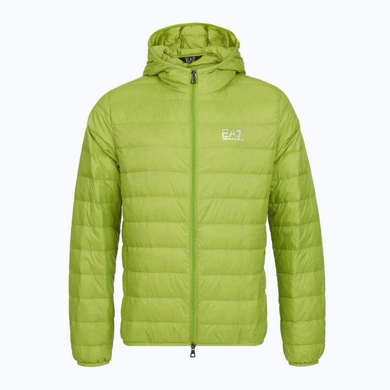 Мъжко яке EA7 Emporio Armani Train Core Id Down Light Jacket Hoodie macaw green