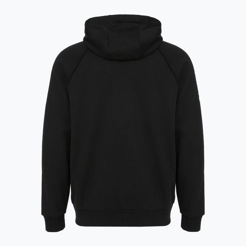 Мъжки суитшърт Emporio Armani EA7 Train Logo Series Extended Logo Hoodie Fz black / white 2