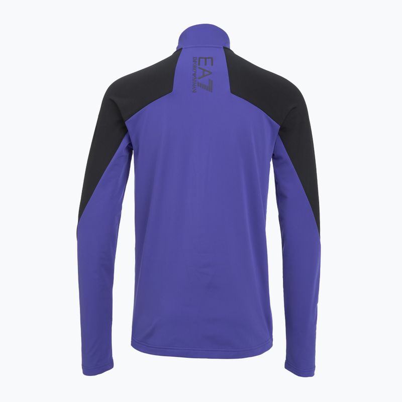 Мъжки суитшърт EA7 Emporio Armani Ski Kitzbuhel Power Stretch Colorblock T-Top Fz clematis blue 2