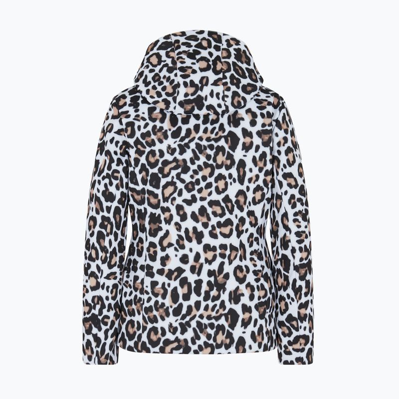 Дамско ски яке EA7 Emporio Armani Ski Kitzbuhel Softshell fancy white animalier 2