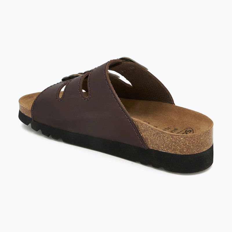 Дамски чехли Scholl Rio Wedge Ad Med dark brown 2