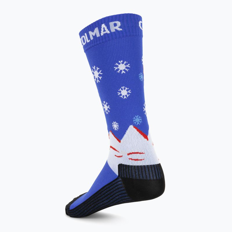 Скиорски чорапи Colmar Freetime abyss blue/white/rac 2