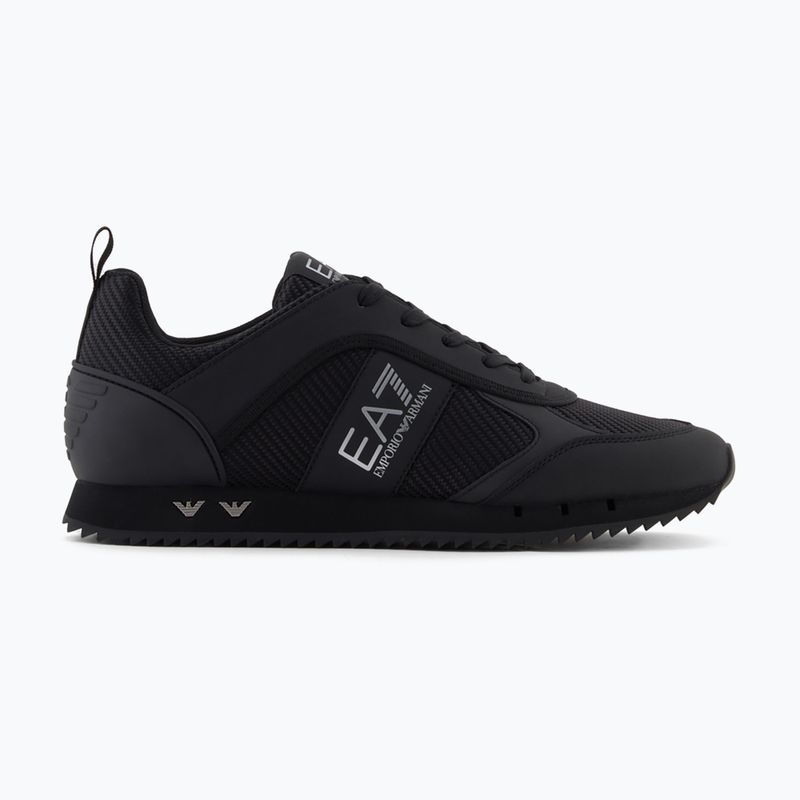 Обувки EA7 Emporio Armani Black & White Carbon triple black / silver logo 8