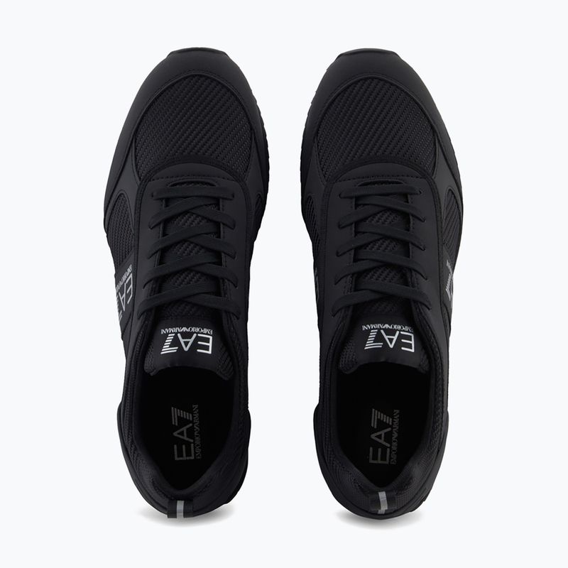 Обувки EA7 Emporio Armani Black & White Carbon triple black / silver logo 12