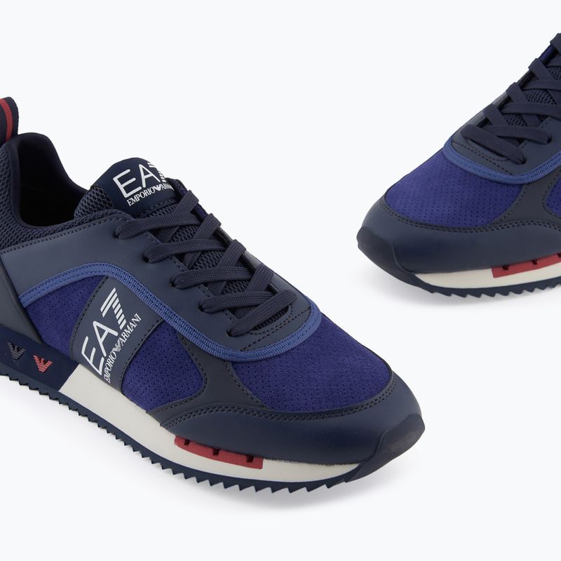 Обувки EA7 Emporio Armani Black & White Suede sky captain / deep cobal / mineral 6