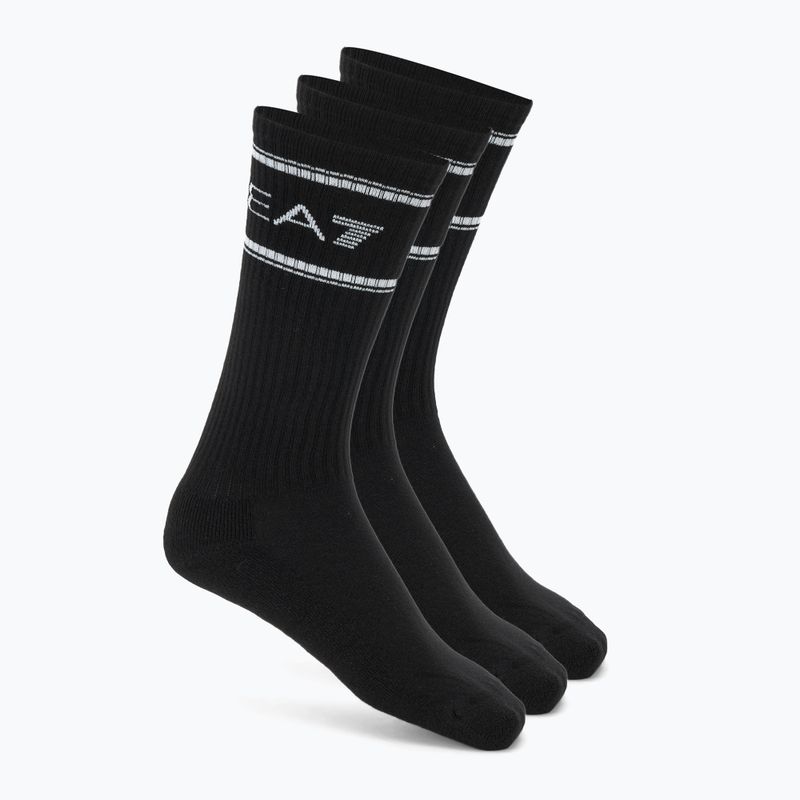 Чорапи EA7 Emporio Armani Train Socks Sponge 3 чифта black / black / black