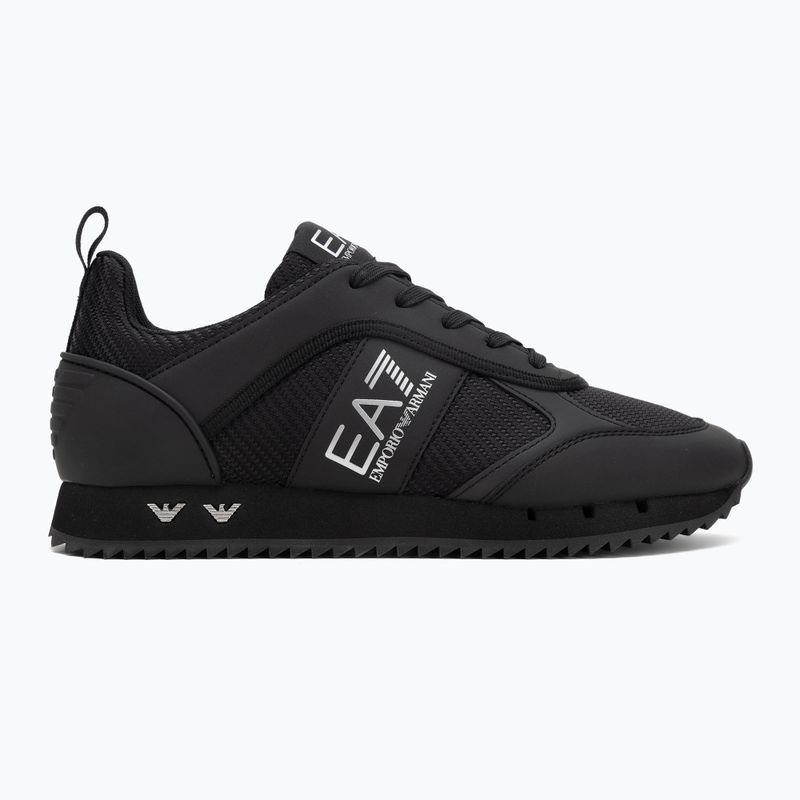 Обувки EA7 Emporio Armani Black & White Carbon triple black / silver logo 2