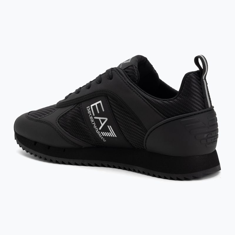 Обувки EA7 Emporio Armani Black & White Carbon triple black / silver logo 3