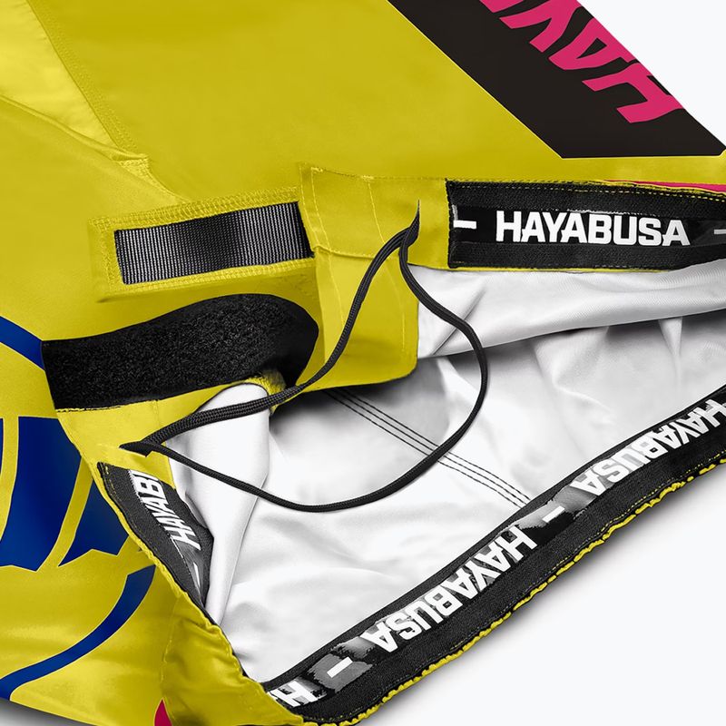 Тренировъчни шорти Hayabusa Icon Fight жълто/синьо 6