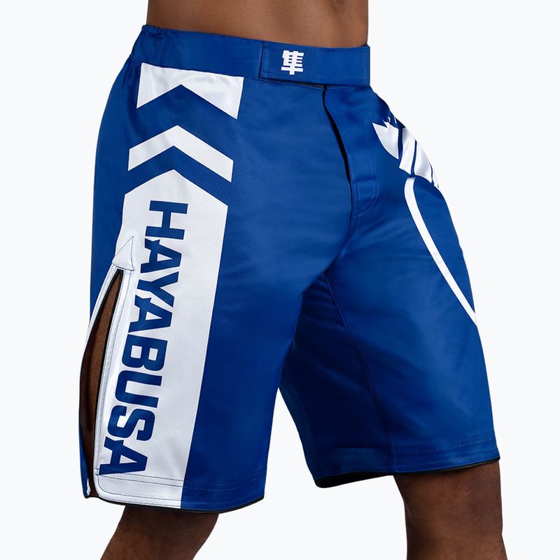 Тренировъчни шорти Hayabusa Icon Fight синьо/бяло 2