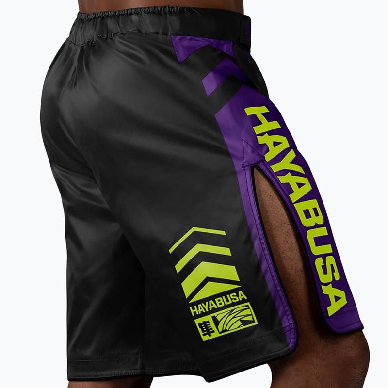 Hayabusa Icon Fight MMA шорти черно/жълто ICFS-BK-L 3
