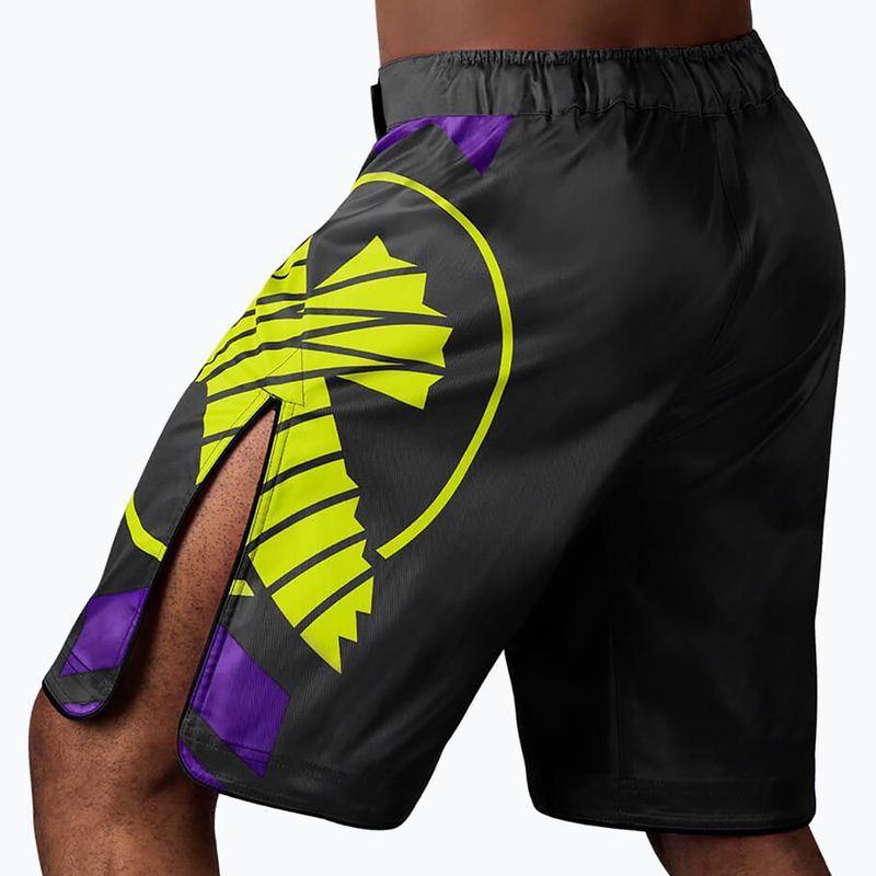 Hayabusa Icon Fight MMA шорти черно/жълто ICFS-BK-L 4