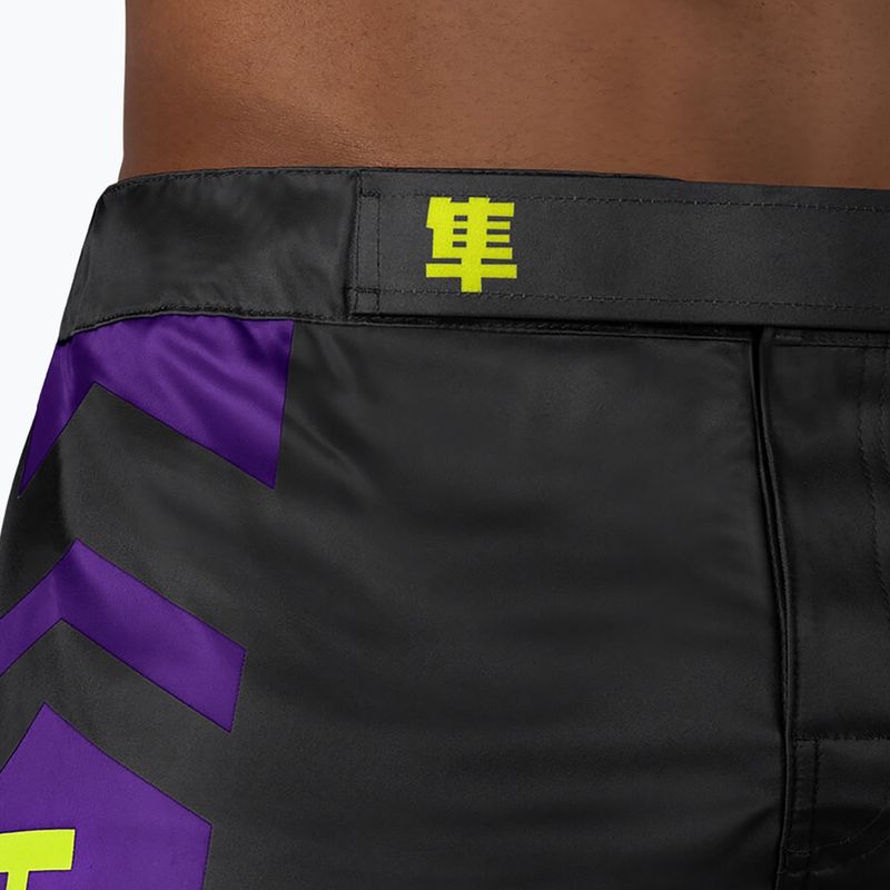 Hayabusa Icon Fight MMA шорти черно/жълто ICFS-BK-L 5