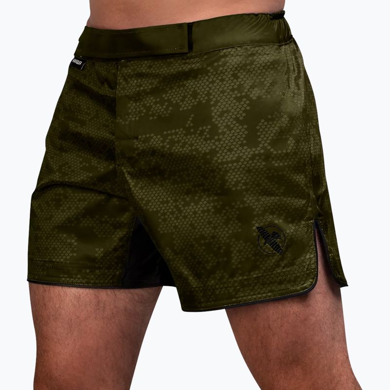 Hayabusa мъжки шорти за тренировка Hex Mid-Thigh green 3
